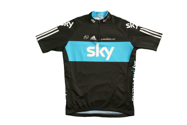 Maillot velo retro Adidas SKY Pinarello UCI
