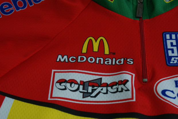 Maillot vélo rétro Santini Polti McDonald's Colpack Fausto Coppi