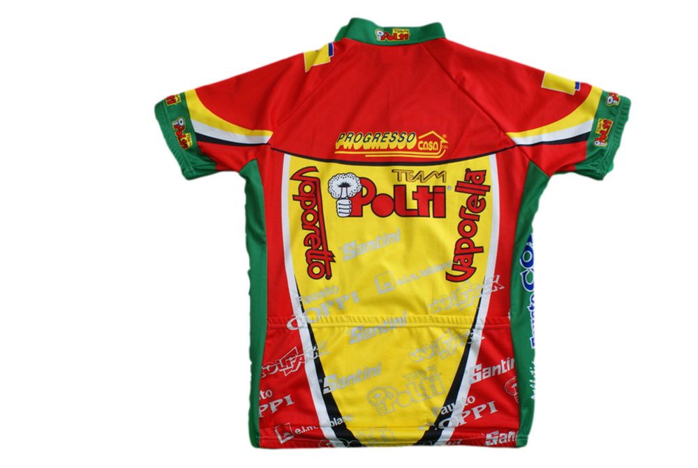 POLTI Team Maillot Vintage Année 1999 Santini Fausto Coppi Colpack POLTI Team Maillot Vintage Année 1999 Santini Fausto Coppi Colpack