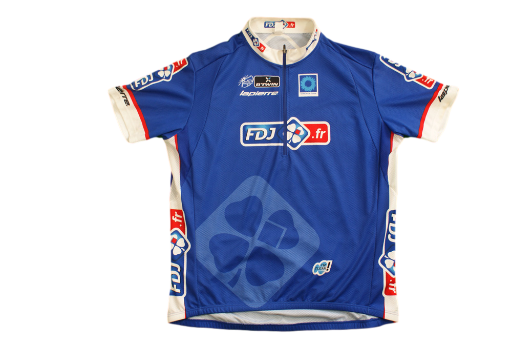 Maillot vélo rétro b'Twin Française des jeux Lapierre UCI Le bleuet de France