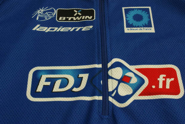 Maillot vélo rétro b'Twin Française des jeux Lapierre UCI Le bleuet de France