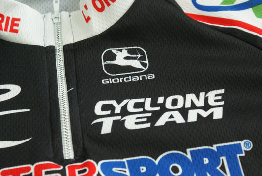 Maillot vélo vintage Giordana Look Crédit Agricole Look Intersport