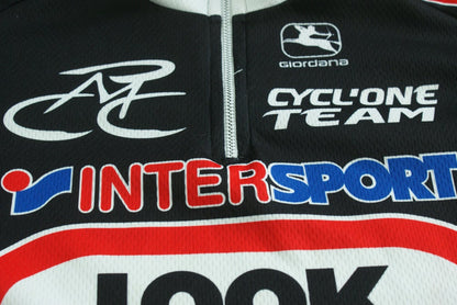 Maillot vélo rétro Giordana Look Crédit Agricole Look Intersport