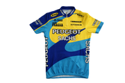 Maillot vélo rétro Adidas Peugeot Selle Italia Mavic