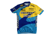 Maillot vélo vintage Adidas Peugeot Selle Italia Mavic