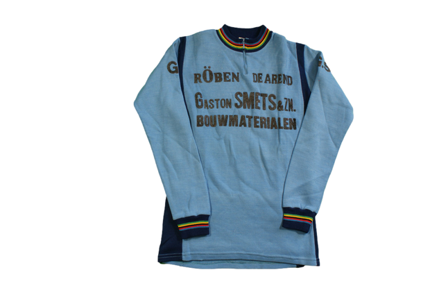 Maillot vélo rétro Gaston Smets manches longues