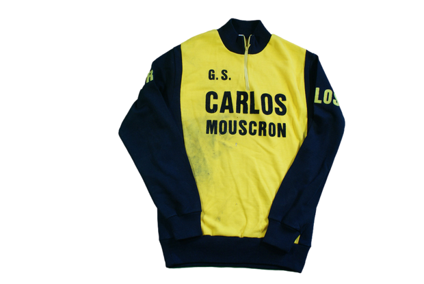 Maillot cyclisme vintage Carlos Mouscron manches longues
