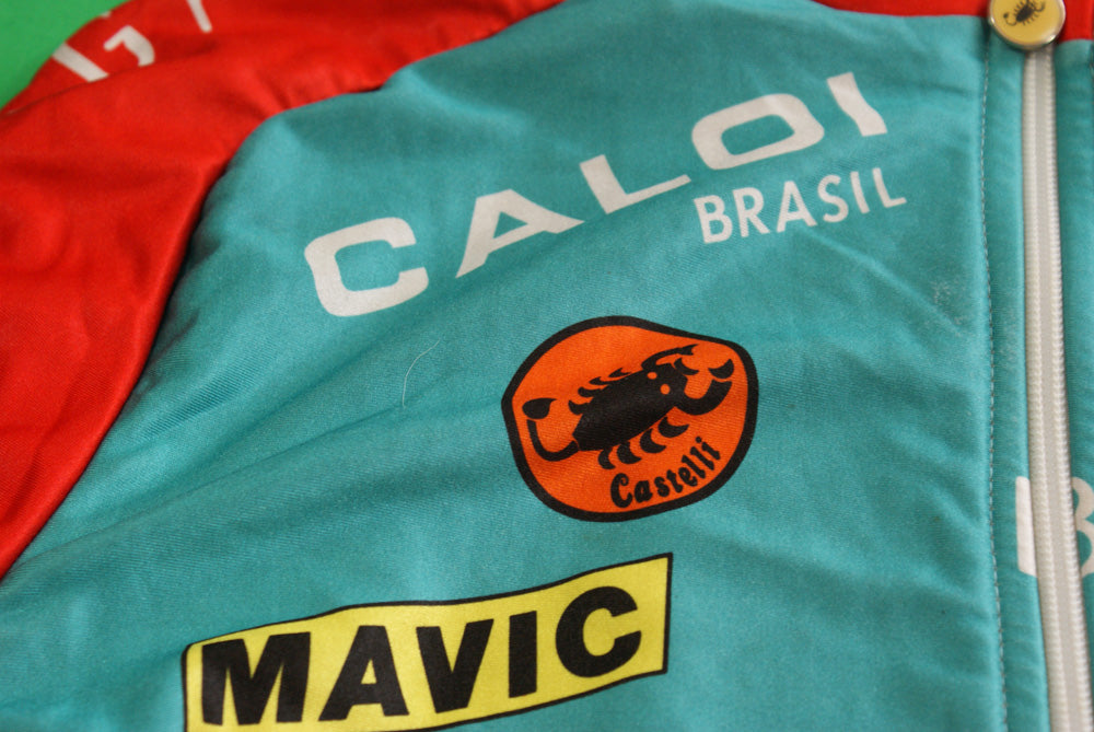 Veste vélo rétro Castelli Lotto Mavic Belgacom