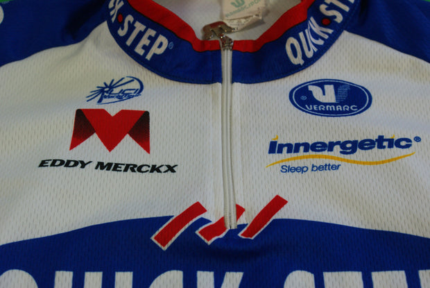 Maillot vélo rétro Quick Step Eddy Merckx UCI Vermarc