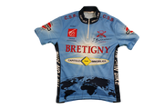 Maillot cyclisme rétro Servary Capitole Immobilier Bretigny Caisse d'Epargne Nissan