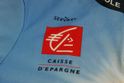 Maillot cyclisme rétro Servary Capitole Immobilier Bretigny Caisse d'Epargne Nissan