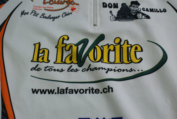 Maillot vélo vintage Don Camillo Raffeinsen Teker La favorite