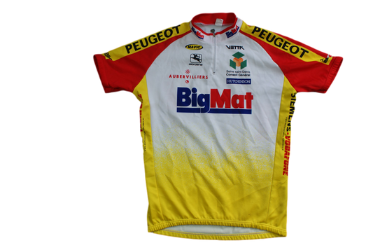 Maillot vélo vintage Giordana Bigmat Mavic Vetta Peugeot