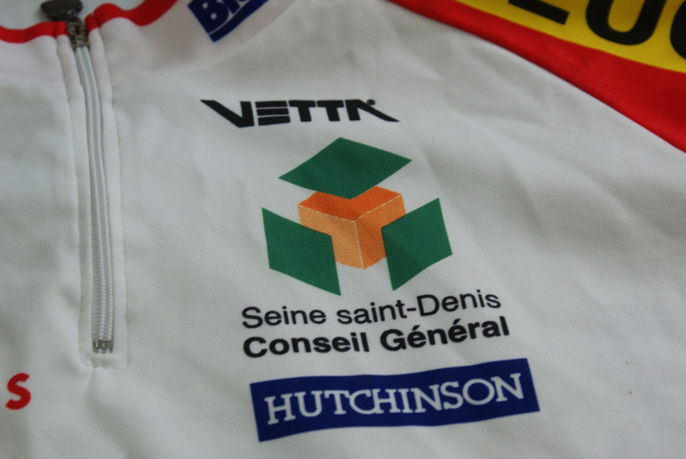 Maillot vélo vintage Giordana Bigmat Mavic Vetta Peugeot