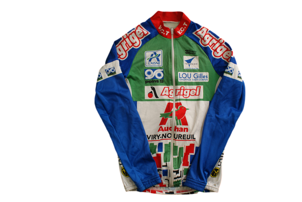 Veste vélo rétro Diffusport Agrigel Auchan Tergnier