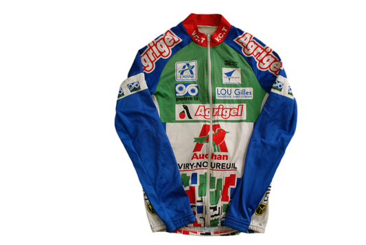 Veste vélo rétro Diffusport Agrigel Auchan Tergnier