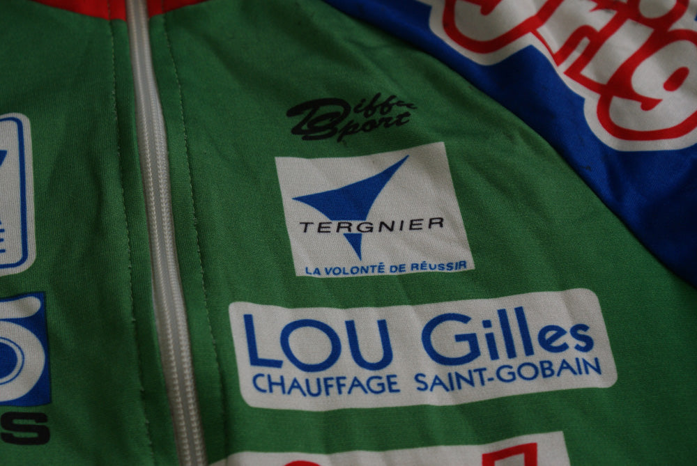 Veste vélo rétro Diffusport Agrigel Auchan Tergnier