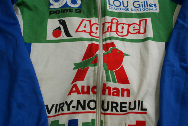 Veste vélo rétro Diffusport Agrigel Auchan Tergnier