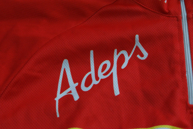 Maillot vélo rétro Lotto Coca-Cola Adeps