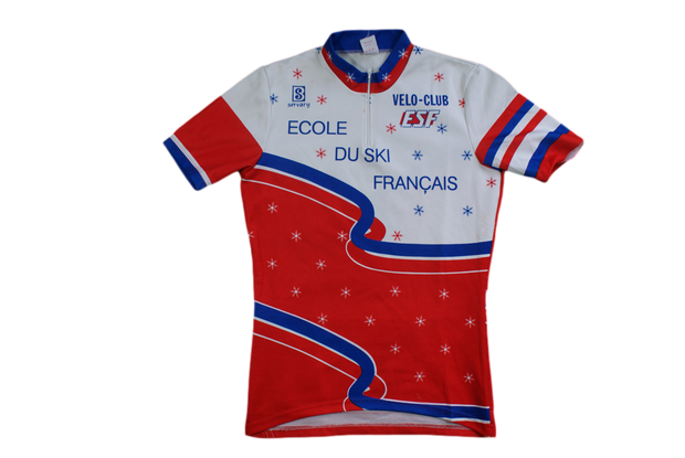 Maillot vélo vintage Servary Ecole du ski français ESF