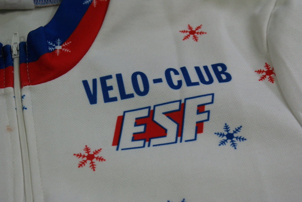Maillot Cyclisme TIME ESF École Du Ski Français - Vintage Années 90 Taille XXL