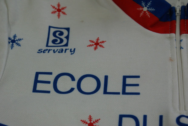 Maillot vélo vintage Servary Ecole du ski français ESF