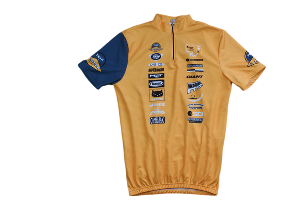 Maillot vélo rétro Bio racer Shimano Giant Michelin