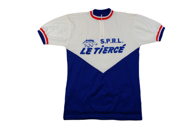 Maillot vélo vintage Beelen Halle SPRL Le tiercé