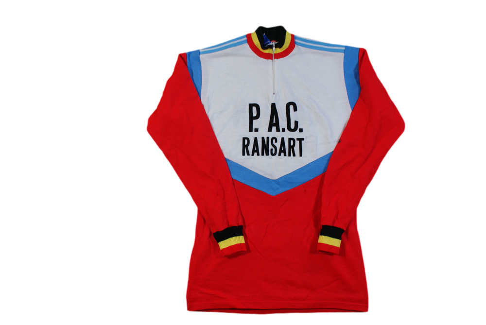 Maillot vélo vintage Alex Sport PAC Ransart Jordan chauffage