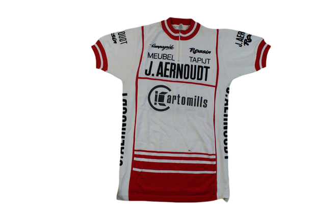 Maillot vélo vintage Santini Campagnolo Rossin J.Aernoudt