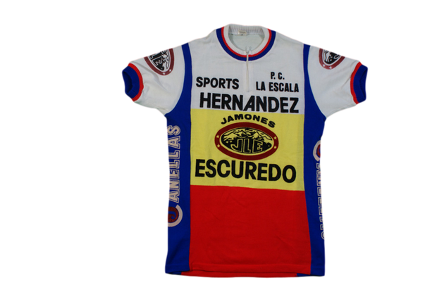 Maillot vélo rétro Vestisport PC La excala Hernandez jamones