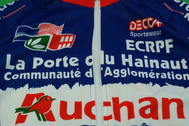 Veste cyclisme vintage Decca Auchan Peugeot La porte du Hainaut Valenciennes