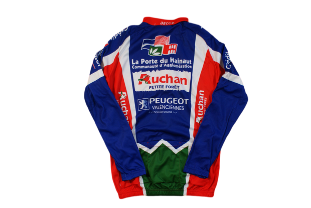 Veste cyclisme vintage Decca Auchan Peugeot La porte du Hainaut Valenciennes