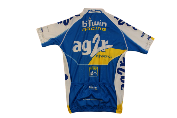 Veste vélo rétro Decathlon AG2R UCI b'Twin Michelin