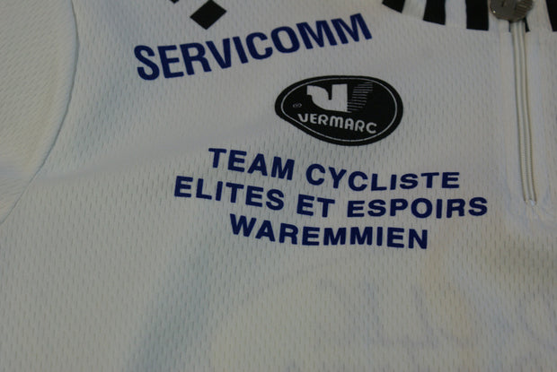 Maillot vélo vintage Vermarc Waremmien Knapp Servicomm