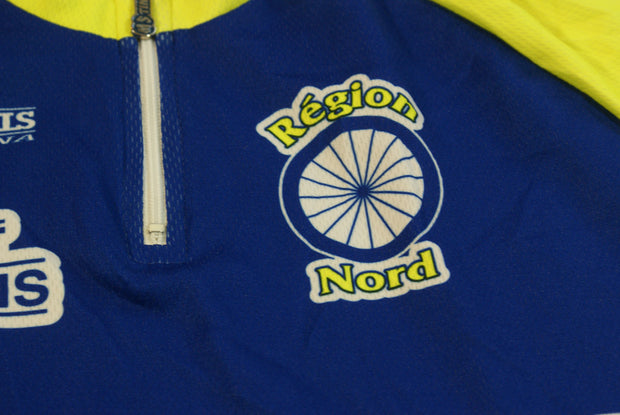 Maillot vélo vintage Tinazzi Agrigel Région Nord Crédit Lyonnais