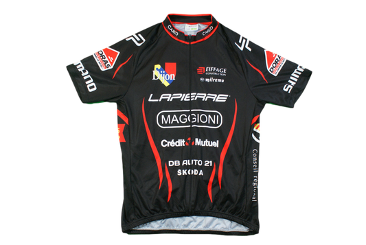 Veste vélo rétro Milremo Crédit Mutuel Lapierre Dijon Eiffage