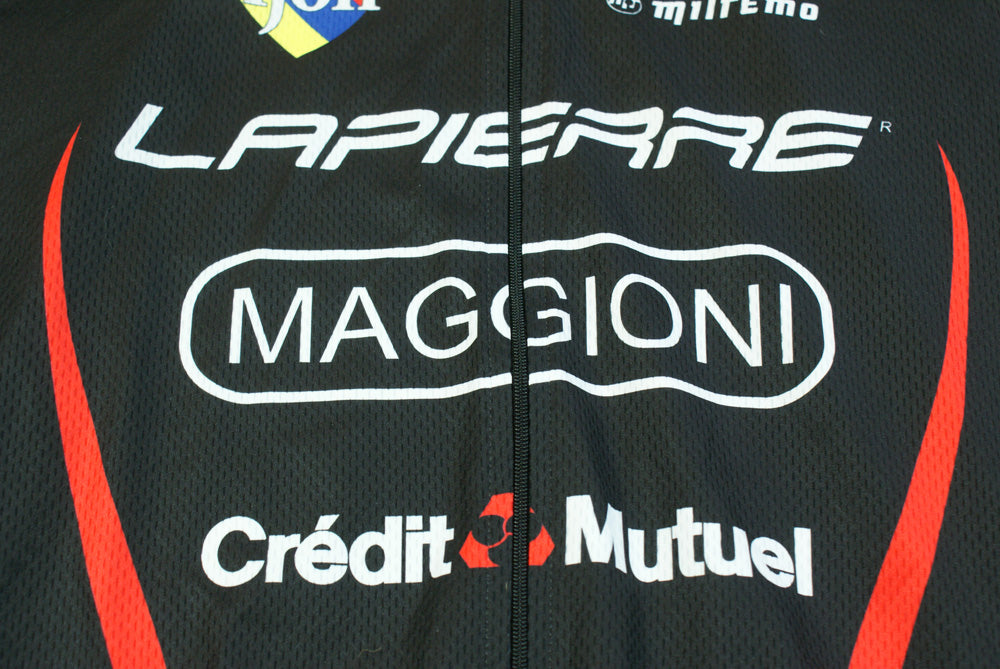 Veste vélo rétro Milremo Crédit Mutuel Lapierre Dijon Eiffage