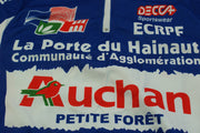 Maillot cyclisme vintage Decca Auchan La porte du Hainaut Crédit Mutuel