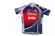 Maillot cyclisme rétro Vermarc Lotto Silence UCI Canyon