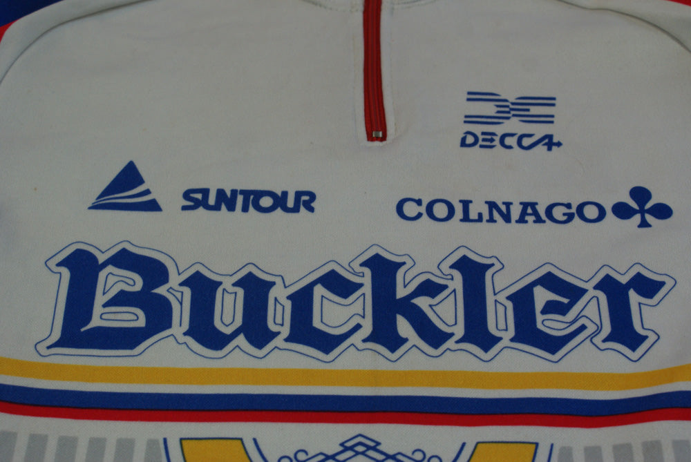 Maillot vélo vintage Decca Buckler Suntour Colnago