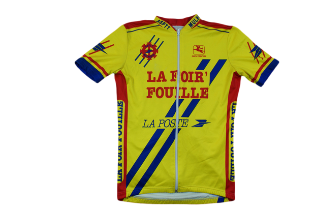 Veste vélo rétro Giordana La Poste Mulhouse La foir'fouille ASPTT