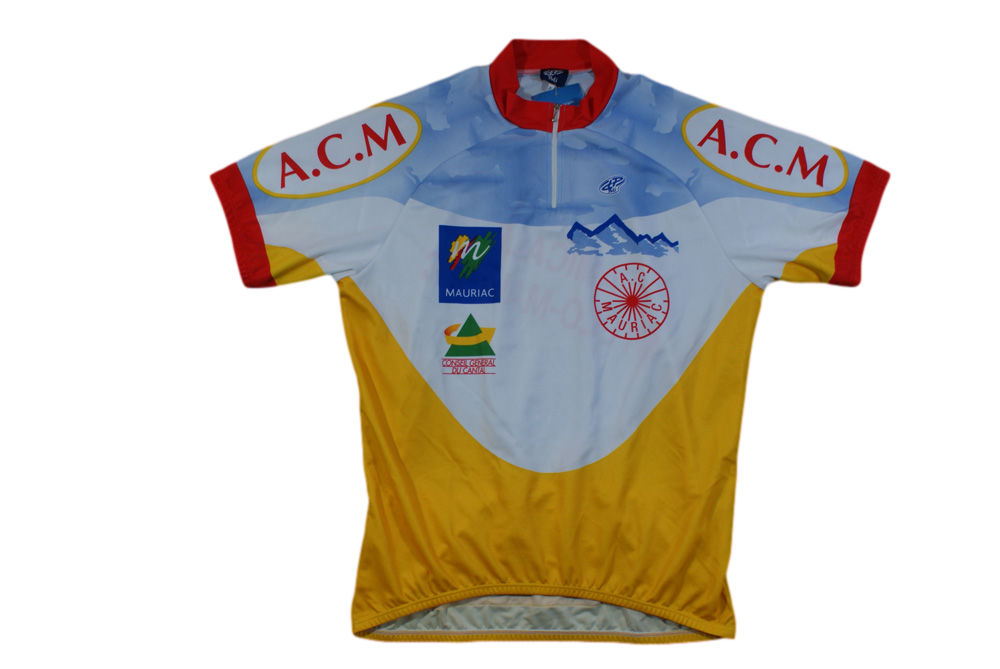 Maillot vélo rétro Poli AC Mauriac