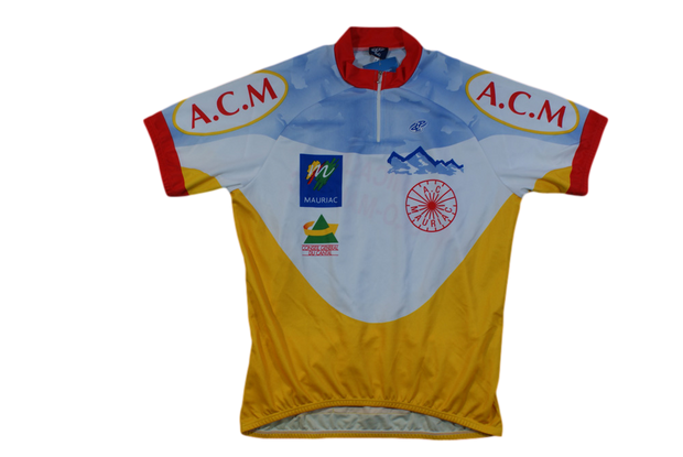 Maillot vélo rétro Poli AC Mauriac