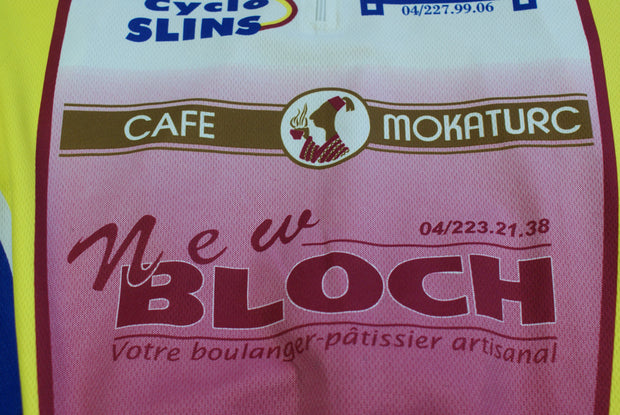 Maillot cyclisme vintage Mokaturc Bloch Geest