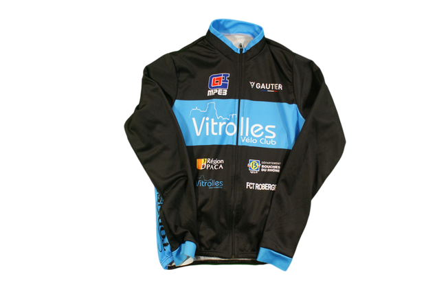 Maillot vélo rétro Vitrolles Région PACA Gautier MPE3