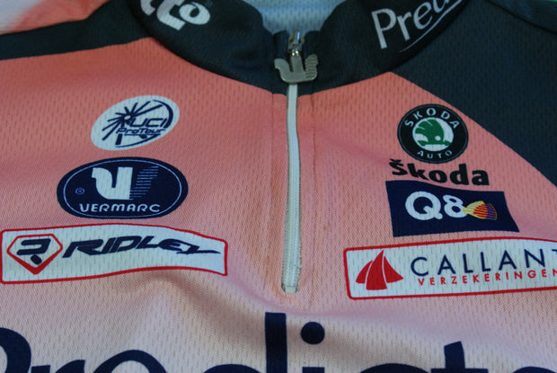 Maillot vélo rétro Vermarc Lotto Skoda UCI