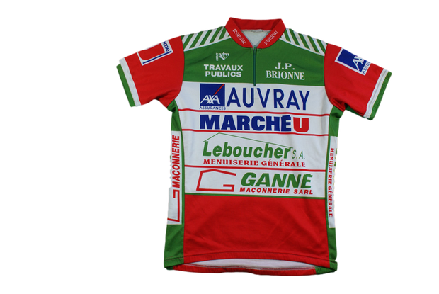 Maillot vélo rétro Noret Auvray Marché U