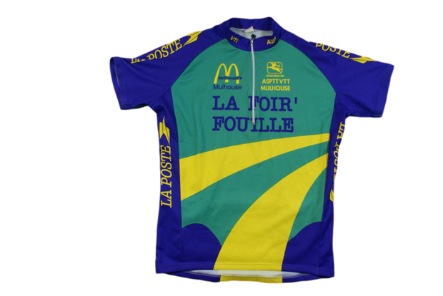 Maillot vélo rétro Giordana La Poste La foir'fouille McDonald's