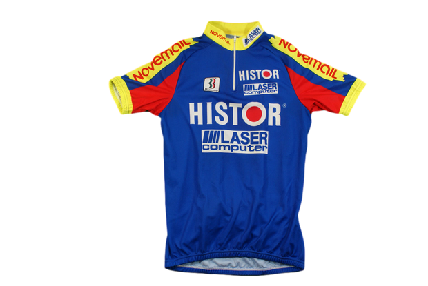 Maillot vélo rétro Biemme Histor Laser computer Novemail